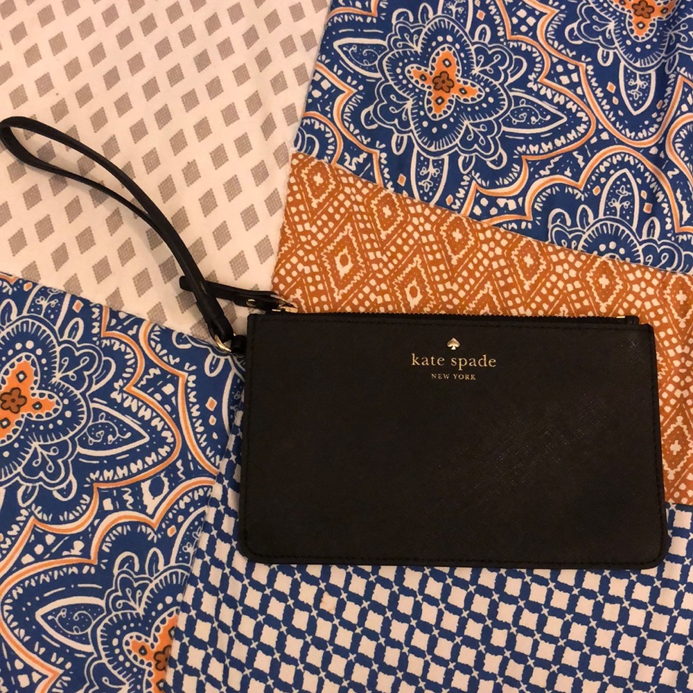 Kate Spade black wristlet